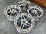 Five Pointed Star Design For Torsion Of Full Polished Forged Three Piece Wheel 20 INCH