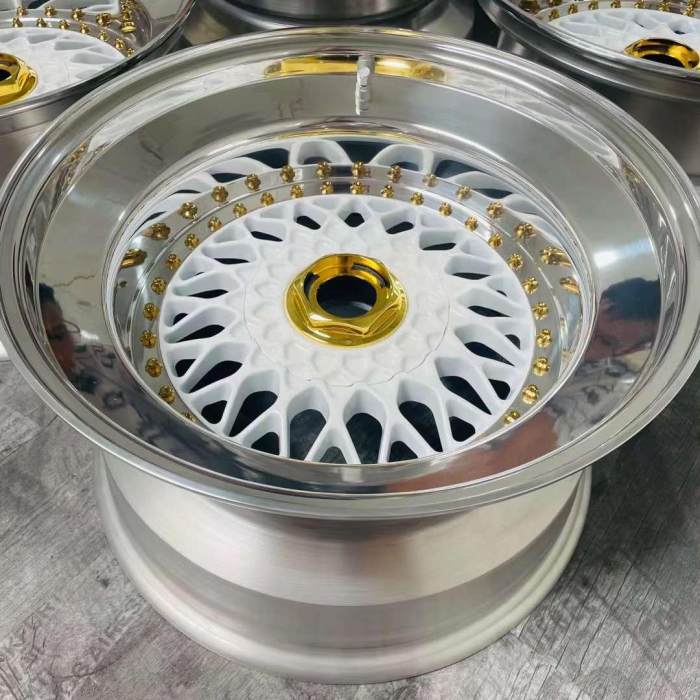 BBS RS Triploid Slant Lip 15 Transform 18 Inch Fit For Toyota Gold Cap