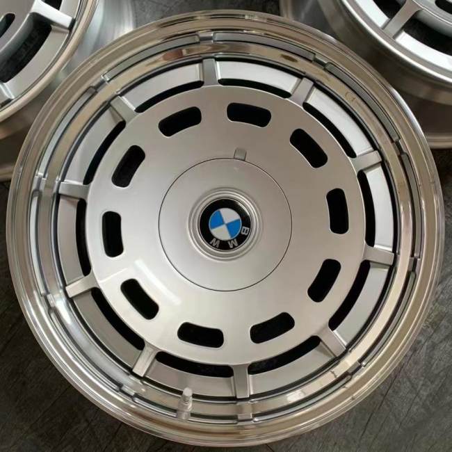 Classic Original For BMW Design 3-piece Wheel 18 Inch Center Silver Rim Polished