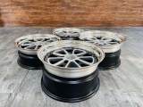 Porsche Classic Antique Design 3-piece Wheels Silver Black Hollow Spokes 20 Inch