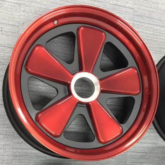 Porsche Fuchs Old Classic Design Deep Lip Center Lock Red 20 Inch wheels