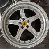 Replica Ferrari Old Classic Design 3-piece Wheels Rear Deep Dish Silver