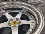  Ferrari Classic Design 3-piece Wheels Deep Lip Silver
