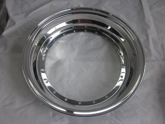 For BBS RS 17 Inch Step Outer Lip 34-Hole Standard-lip Polished Aluminum Alloy 6061 T6