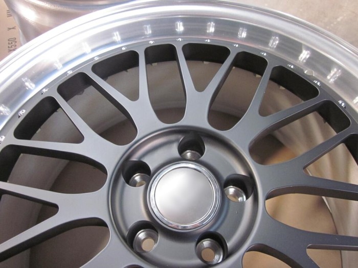 For BBS Step Lip Style 3-Piece Wheels Golden Center Polish Outer Rim