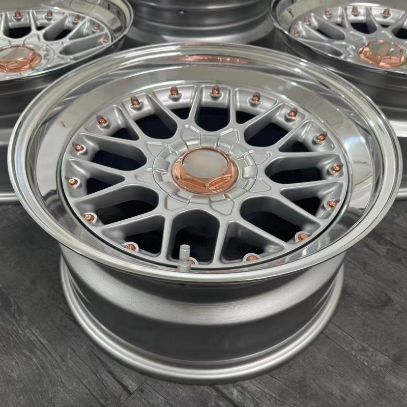 Suitable For BBS RS Ⅱ Mazda 6 Atenza 3PC Wheels Double Lip 19x8J Copper Center Cap
