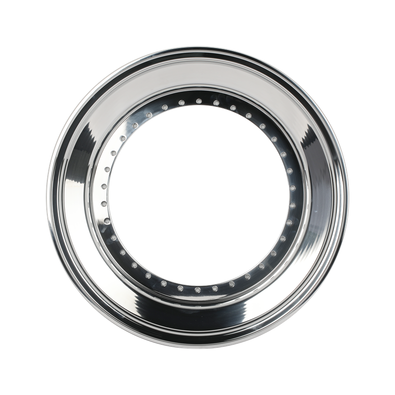 For US Standard 17-19 Inch Triple Step Outer Lip 40-Hole Straight Flange Polished Aluminum Alloy 6061 T6