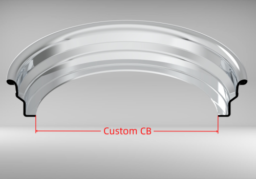 Custom Blank 22 Inch Step Outer lip Rolled Flange