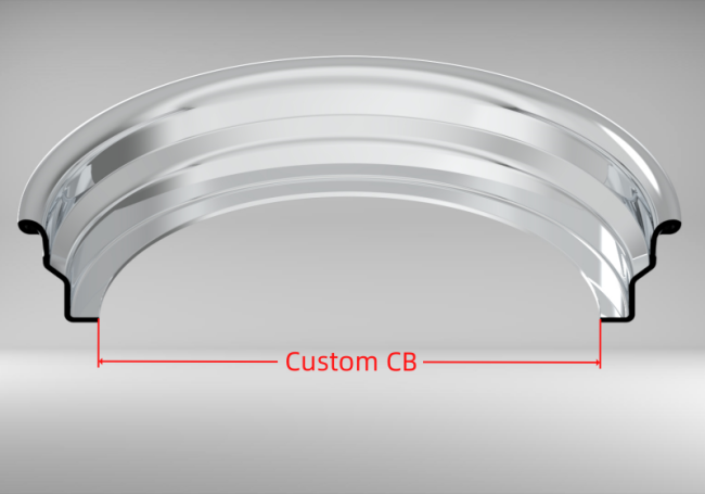 Custom Blank 22 Inch Step Outer lip Rolled Flange