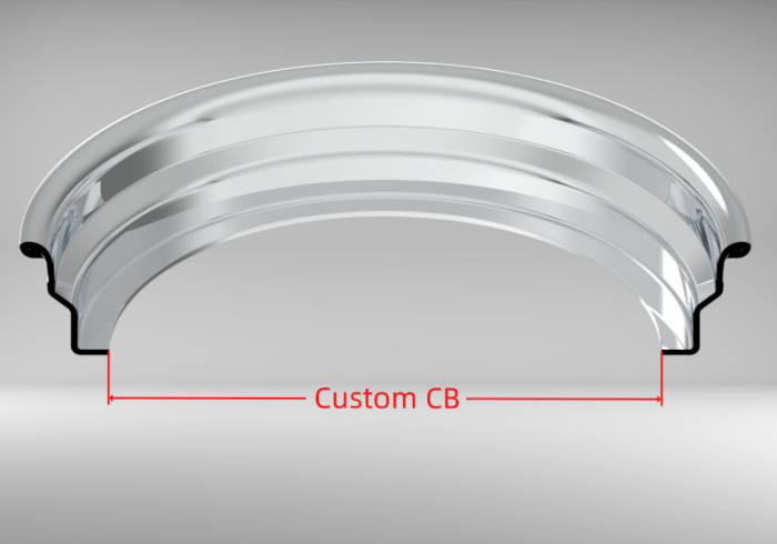 Custom Blank 22 Inch Step Outer lip Rolled Flange