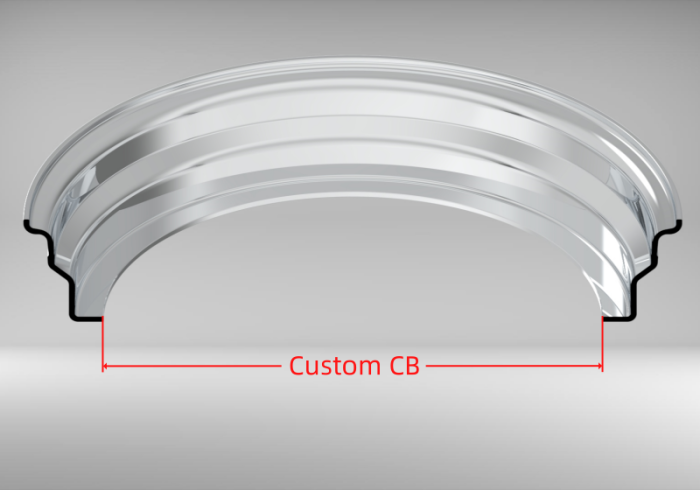 Custom blank 16 Inch Step Outer lip Straight Flange