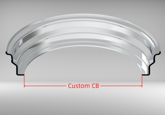 Custom blank 16 Inch Step Outer lip Straight Flange