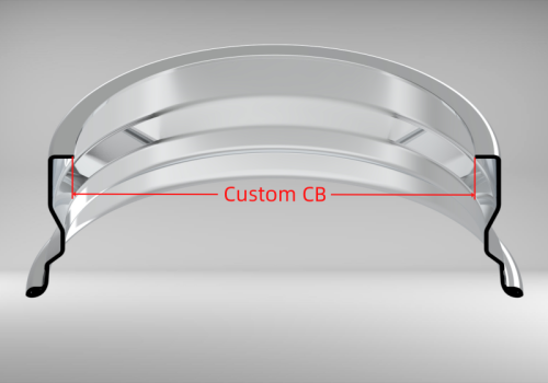 Custom Blank 22 Inch Reverse Inner Barrel Rolled Flange