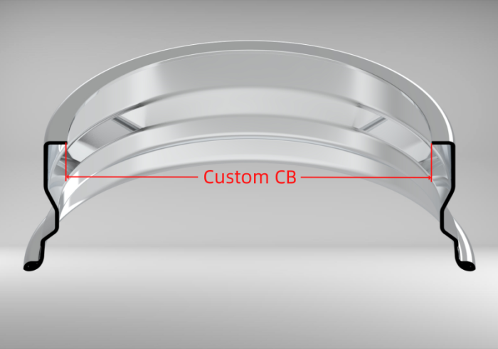 Custom Blank 22 Inch Reverse Inner Barrel Rolled Flange
