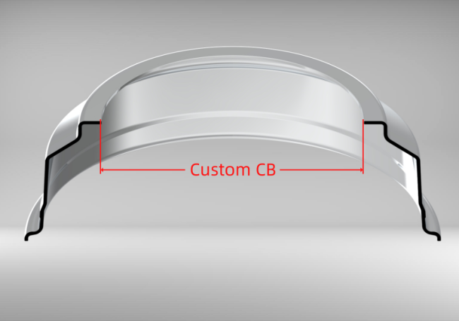 Custom blank 13-15 Inch Triple Step Inner Barrel Straight Flange