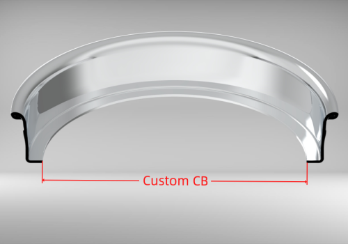 Custom Blank 22 Inch Reverse Outer lip Rolled Flange