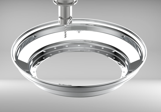 Custom 13-15 Inch Triple Step Outer lip Straight Flange