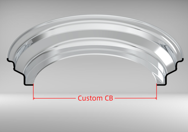 Custom blank 15-16 Inch Double Step Outer lip Straight Flange