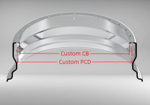 Custom 22 Inch Reverse Inner Barrel Straight Flange