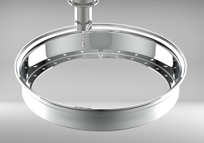 Custom 15 Inch Reverse Outer lip Straight Flange