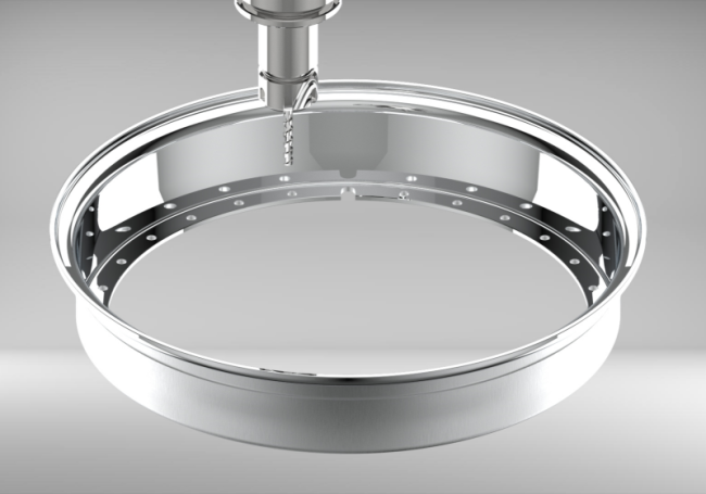 Custom 16 Inch Reverse Outer lip Straight Flange