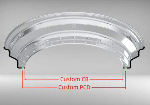 Custom 12-13 Inch Double Step Outer lip Straight Flange