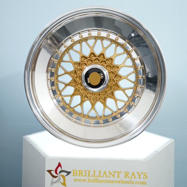 Suitable for BBS RS Triple Slant Lip 15 Transform 18 Inch Fit Gold Cap