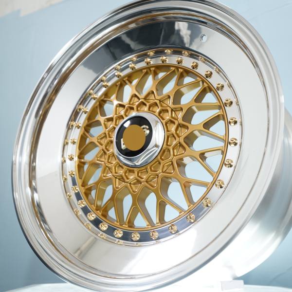 Suitable for BBS RS Triple Slant Lip 15 Transform 18 Inch Fit Gold Cap