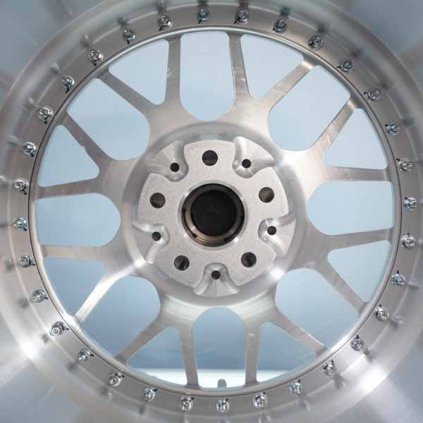 Suitable For BBS RS Ⅱ Step Lip 3-Piece Wheels Silver Center Silver Screw