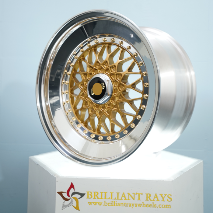 Suitable for BBS RS Triple Slant Lip 15 Transform 18 Inch Fit Gold Cap