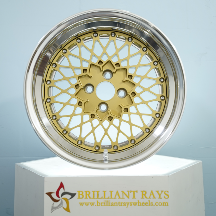 Suitable For BBS E52 Convex Center Spoke Golden Classic Style Double Lip