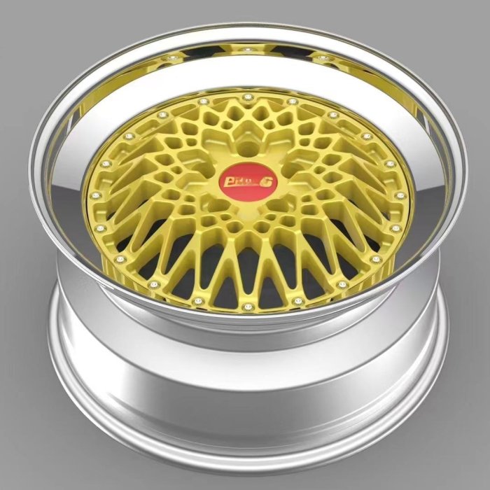 Suitable For BBS E52 Convex Center Spoke Golden Classic Style Double Lip