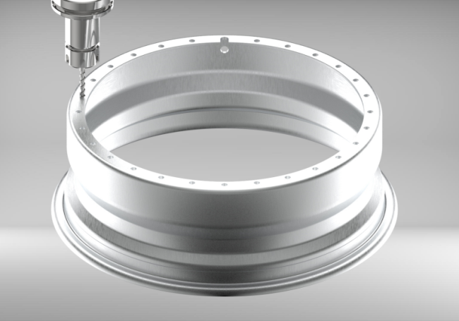 Custom 24 Inch Reverse Inner Barrel Rolled Flange