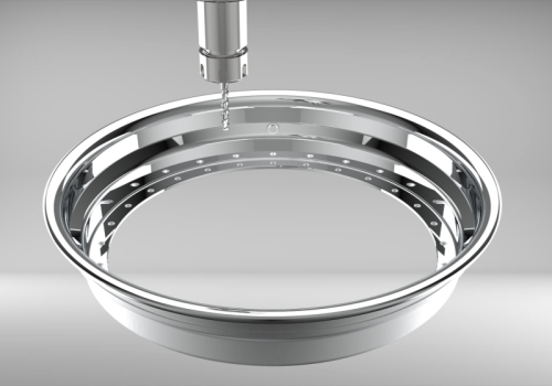 Custom 26 Inch Step Outer lip Rolled Flange