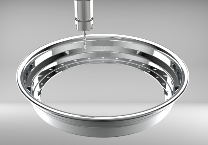 Custom 24 Inch Step Outer lip Rolled Flange