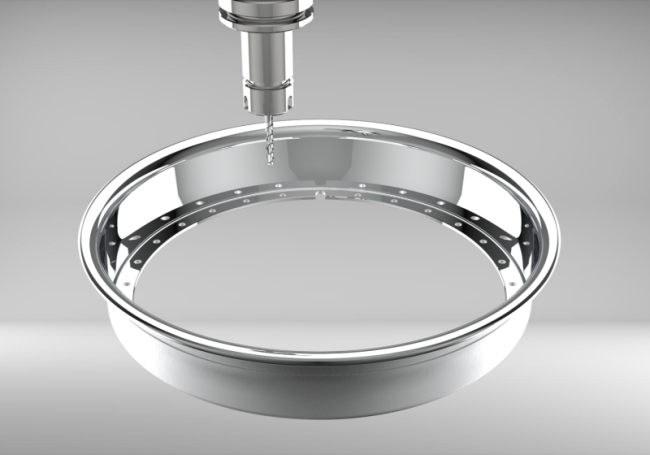 Custom 28 Inch Reverse Outer lip Rolled Flange