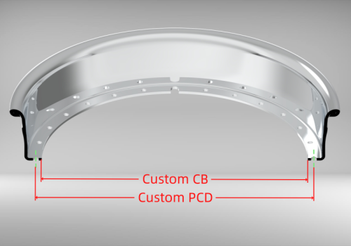 Custom 26 Inch Reverse Outer lip Rolled Flange