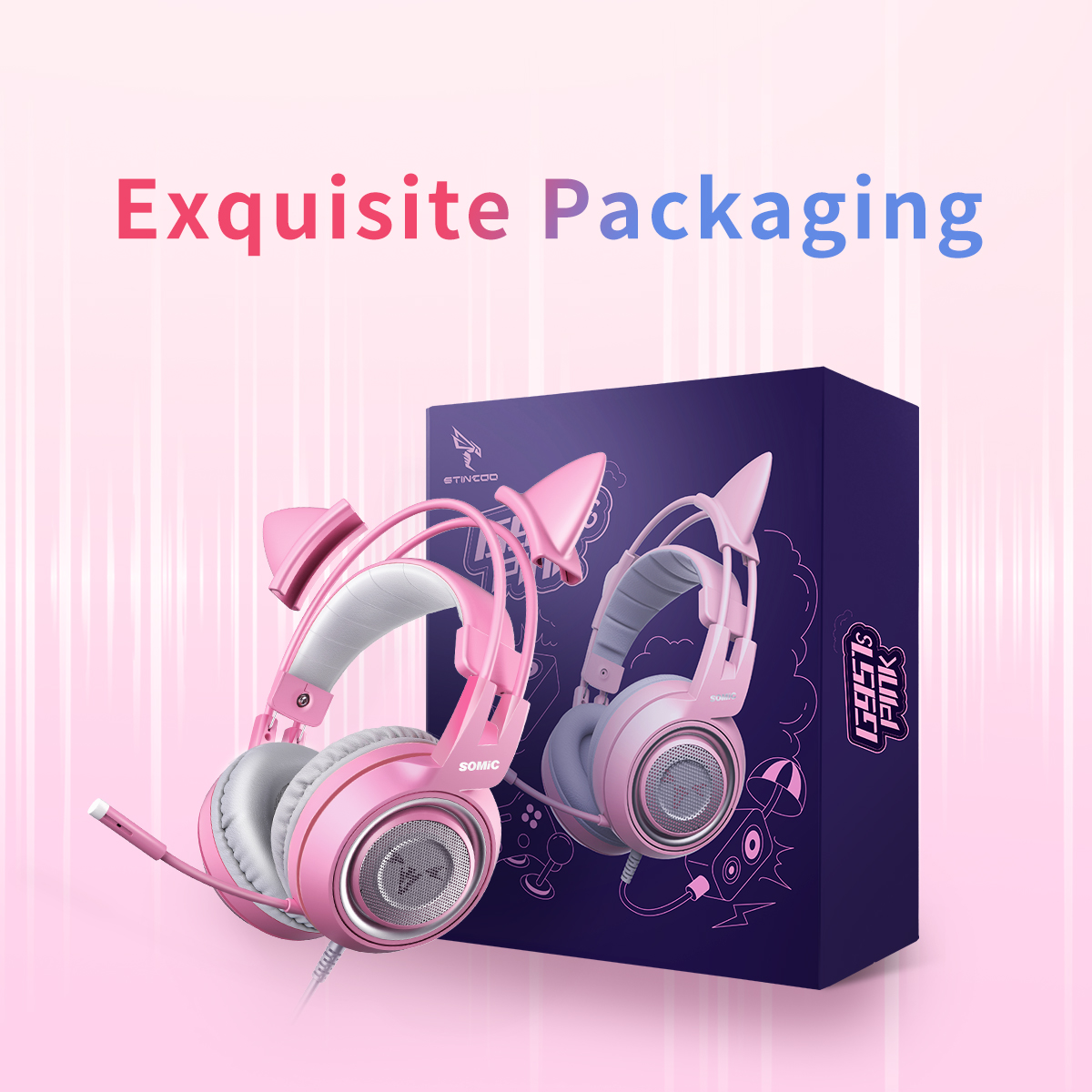 Headset Somic 951s Somic G951 Pink