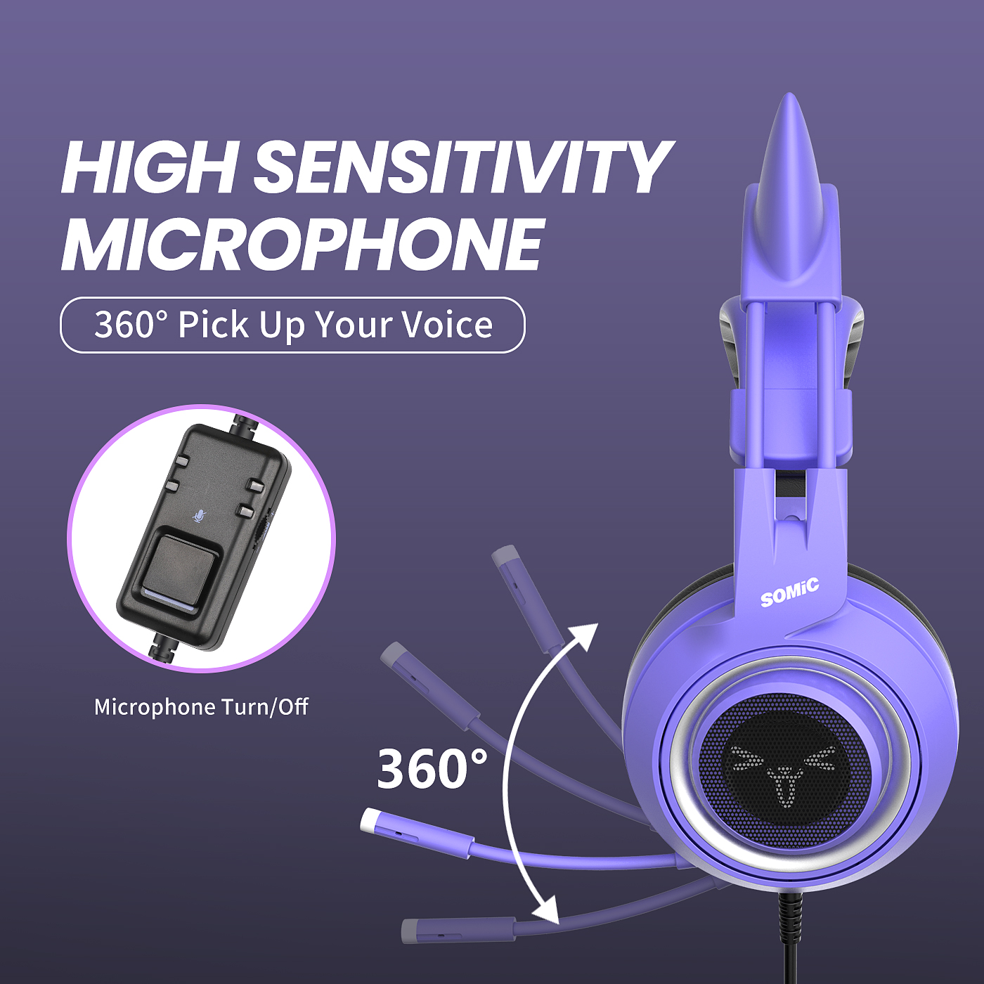 purple ps4 headset