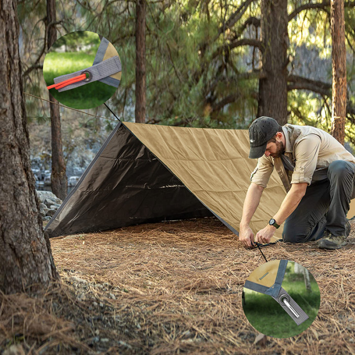防水タープ キャンプ タープ テント 天幕 紫外線カット コンパクト 撥水加工 遮熱 日除け 耐水加工 210Dオックスフォード アウトドア 収納ケース付 2-6人用 サンシェルター 天幕 シェード アウトドア バーベキュー ピクニック 運動会 遠足 携帯便利