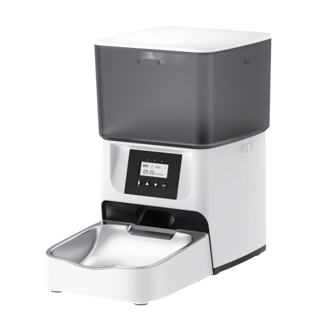 Copy 自動給餌器 猫 犬 自動餌やり機 ブラック 定時定量 大容量4L 透明タイプ 1日4回 自動餌やり機 手動給餌可 タイマー式 ステンレス製ボウル 清潔便利 2WAY給電 乾燥剤入り ツイストロツク式蓋 自動えさやり器 小動物用 1年保証