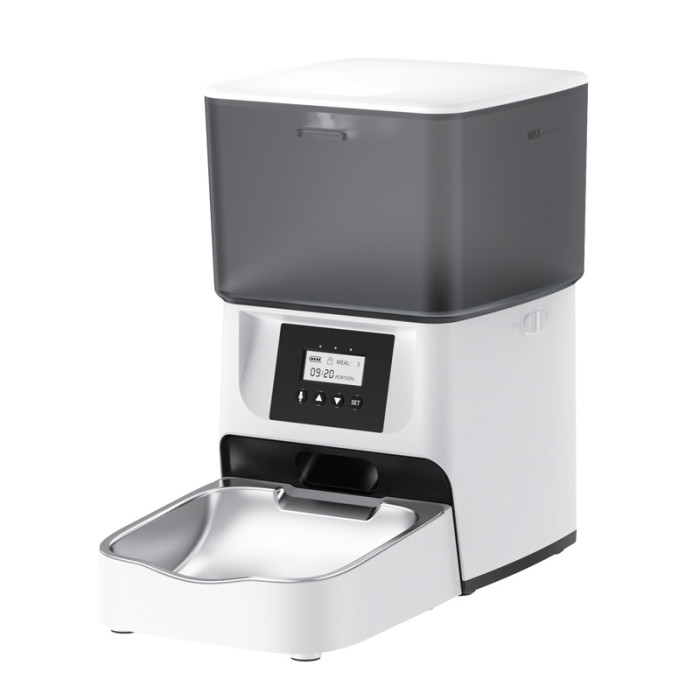 Copy 自動給餌器 猫 犬 自動餌やり機 ブラック 定時定量 大容量4L 透明タイプ 1日4回 自動餌やり機 手動給餌可 タイマー式 ステンレス製ボウル 清潔便利 2WAY給電 乾燥剤入り ツイストロツク式蓋 自動えさやり器 小動物用 1年保証