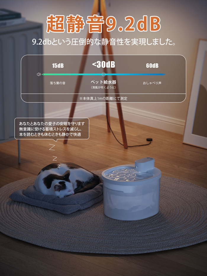 自動給水器 猫 犬 ペット 自動給水機 水飲み器 水飲み 自動 水飲み 給水 水 給水機 浄水器 コードレス ポンプ 軟水 ホワイト 透明 お手入れ簡単 洗いやすい 超静音20DB 猫用 犬用 ねこ ネコ いぬ 自動水やり器 ペット自動給水器