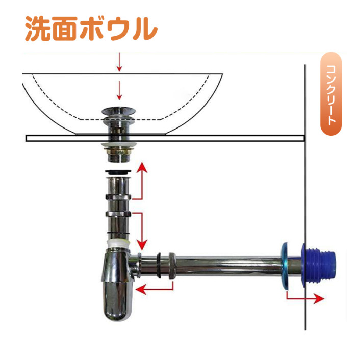 【お手洗い一式セット】 排水P/Sトラップ【送料無料】洗面ボウル 洗面ボール 手洗い鉢 洗面台 洗面器 手洗器 洗面所 浴室洗面台用 陶器製 長方形 セット 排水金具 混合水栓 蛇口 排水金具 壁掛け 大型 洗面台 置き型 トイレ 浴室