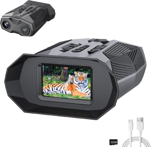 暗視スコープ 暗視カメラ オートフォーカスナイトビジョンゴーグル USB充電式 デジタルナイトビジョン 暗視ゴーグル 双眼鏡 赤外線 成人用 19倍デジタルズーム 夜釣り 狩猟＆監視用 セキュリティ