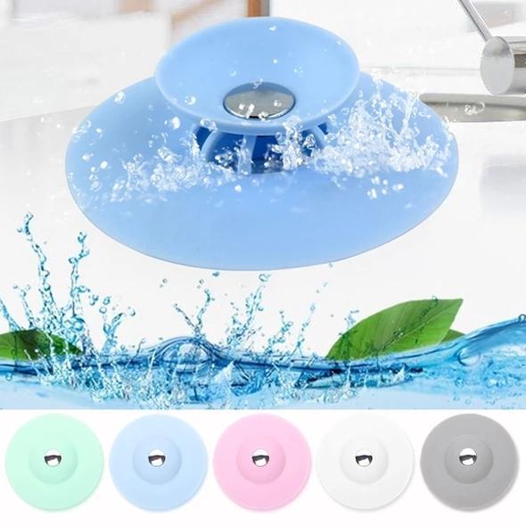 Press Type Silicone Sink Strainers, Kitchen Bathroom Anti-Clogging Sink Filter Sundry Catchers Floor Drain Cover