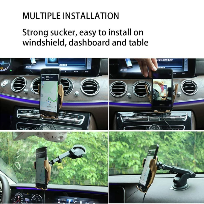 Wireless Charger Car Mount, Automatic Clamping, 10W / 7.5W Fast Charging