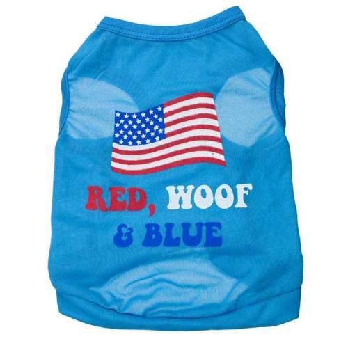 Dog Shirt / T-Shirt Dog Clothes National Flag Pattern Cotton Costume For Summer