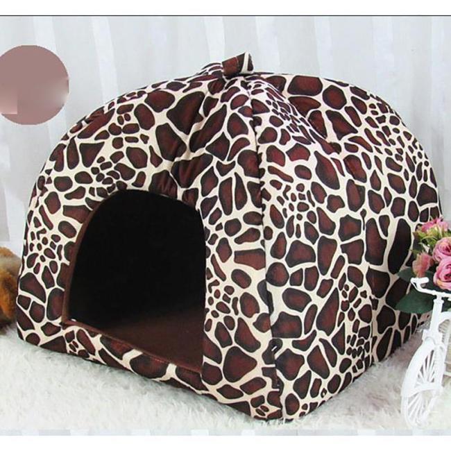Dog Beds Foldable Cat Dog Kennel Warm Cushion Sponge Pet House Dog Nest