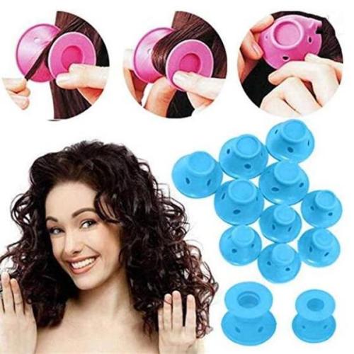 10pcs Heatless Silicone Rollers Hair Curlers DIY Hair Style Small Hair Care Curling Rollers
